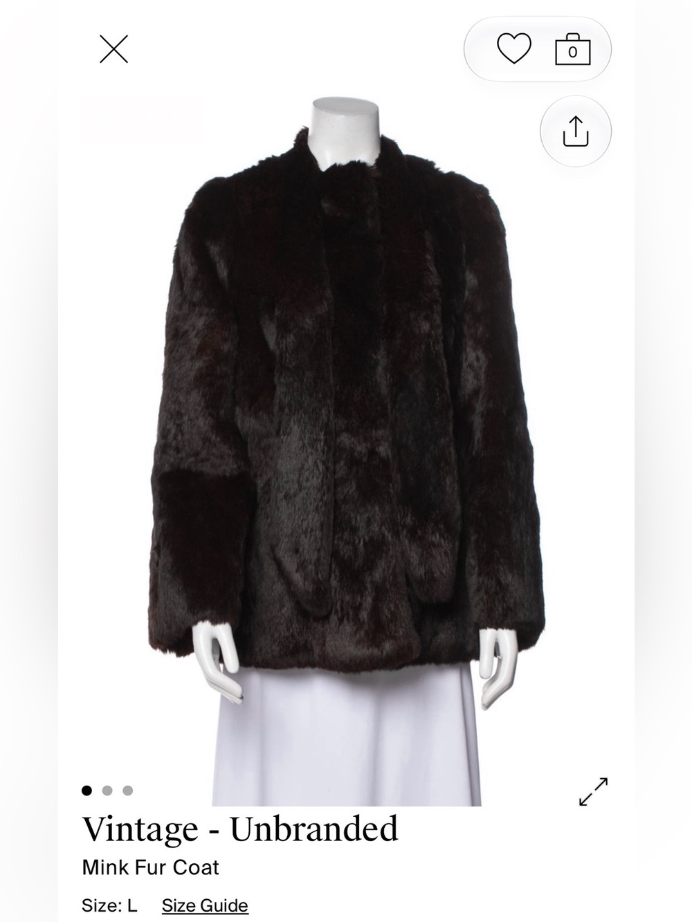 Vintage mink Fur Coat - Women